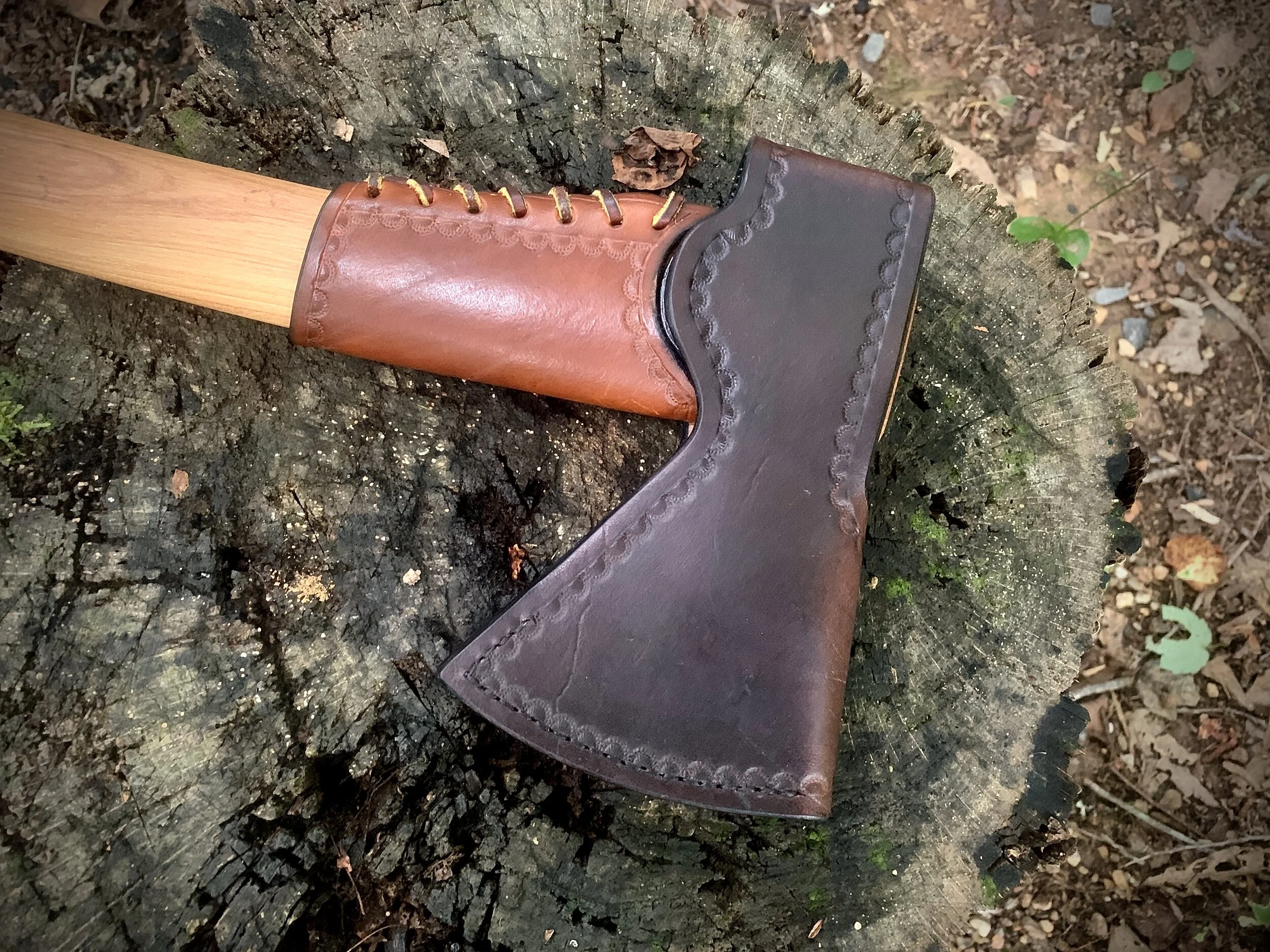 U*N様 定価6万　GUNTAS Genuine Leather Crossbo Gränsfors Bruk Small Forest Axe Accessories Model 420 — Bone